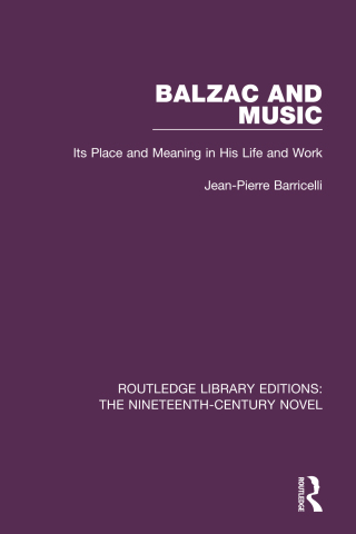 Imagen de portada: Balzac and Music 1st edition 9781138670402
