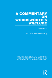 Omslagafbeelding: A Commentary on Wordsworth's Prelude 1st edition 9781138670068