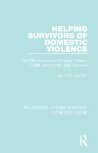 Imagen de portada: Helping Survivors of Domestic Violence 1st edition 9781138668591
