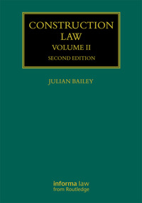 Immagine di copertina: Construction Law 2nd edition 9781315619286