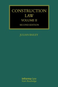 Cover image: Construction Law 2nd edition 9781315619286