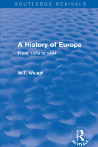 Imagen de portada: A History of Europe 1st edition 9781138658974