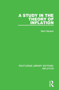 صورة الغلاف: A Study in the Theory of Inflation 1st edition 9781138657144