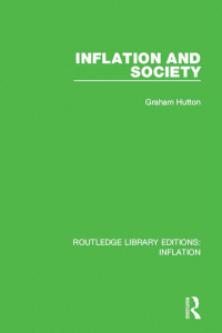 Cover image: Inflation and Society 1st edition 9781138657120