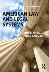 表紙画像: American Law and Legal Systems 8th edition 9781138654396
