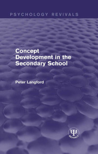 Cover image: Concept Development in the Secondary School 1st edition 9781138653283