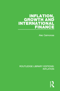 Cover image: Inflation, Growth and International Finance 1st edition 9781138653085