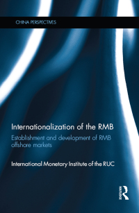 Cover image: Internationalization of the RMB 1st edition 9780367516567