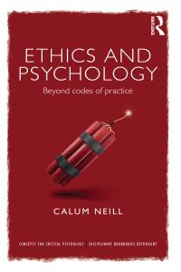 Titelbild: Ethics and Psychology 1st edition 9780415686709