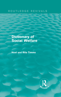 Titelbild: Dictionary of Social Welfare 1st edition 9781138649255