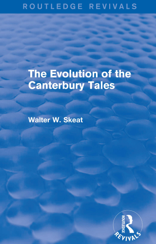 Cover image: The Evolution of the Canterbury Tales 1st edition 9781138649095