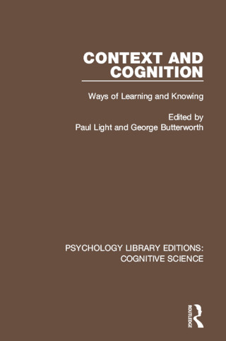 Cover image: Context and Cognition 1st edition 9781138646919