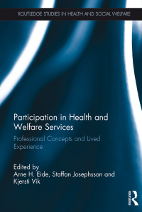 Imagen de portada: Participation in Health and Welfare Services 1st edition 9780367236410