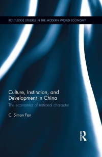 Cover image: Culture, Institution, and Development in China 1st edition 9780367374648