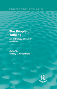 Imagen de portada: The People of Taihang 1st edition 9781138644403