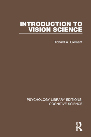 Cover image: Introduction to Vision Science 1st edition 9781138643154