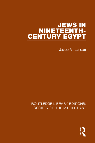 Imagen de portada: Jews in Nineteenth-Century Egypt 1st edition 9781138192218
