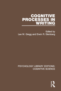 Imagen de portada: Cognitive Processes in Writing 1st edition 9781138641815