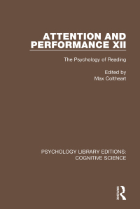 Cover image: Attention and Performance XII 1st edition 9781138641549