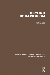 Imagen de portada: Beyond Behaviorism 1st edition 9781138641341