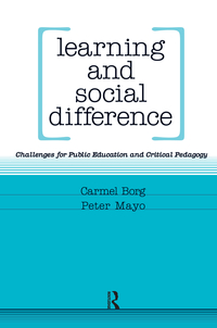 Cover image: Learning and Social Difference 1st edition 9781594512438