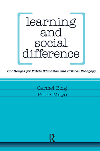 Imagen de portada: Learning and Social Difference 1st edition 9781594512438