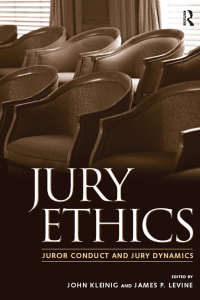 Imagen de portada: Jury Ethics 1st edition 9781594511486