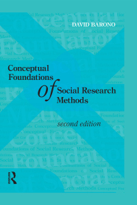 Cover image: Conceptual Foundations of Social Research Methods 2nd edition 9781594517389
