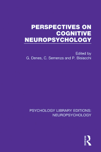 Cover image: Perspectives on Cognitive Neuropsychology 1st edition 9781138639058