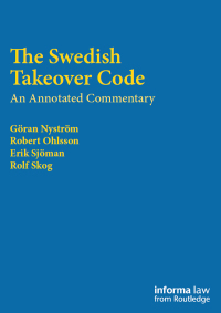Cover image: The Swedish Takeover Code 1st edition 9781138638419