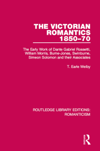 Imagen de portada: The Victorian Romantics 1850-70 1st edition 9781138195363
