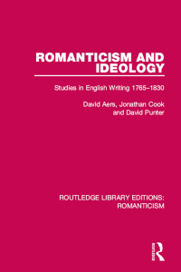 Imagen de portada: Romanticism and Ideology 1st edition 9781138194410