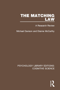 表紙画像: The Matching Law 1st edition 9781138194311