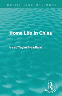 Titelbild: Home Life in China 1st edition 9781138193086