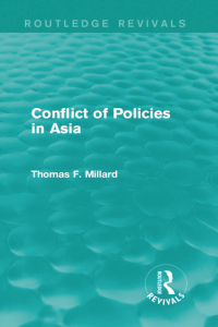 Cover image: Conflict of Policies in Asia 1st edition 9781138191808