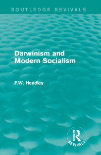 صورة الغلاف: Darwinism and Modern Socialism 1st edition 9781138192133