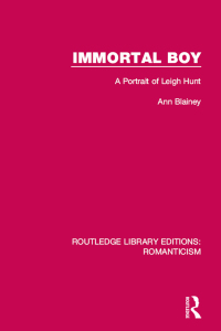 Cover image: Immortal Boy 1st edition 9781138190818