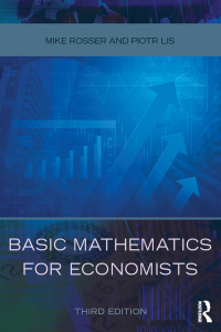 Cover image: Basic Mathematics for Economists 3rd edition 9780415485913