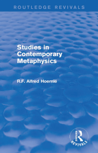 Cover image: Studies in Contemporary Metaphysics 1st edition 9781138187290