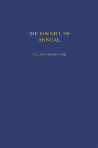 صورة الغلاف: Jewish Law Annual Volume 21 1st edition 9780415742696