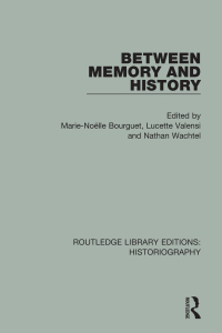 Imagen de portada: Between Memory and History 1st edition 9781138183254