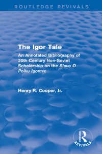 Cover image: The Igor Tale 1st edition 9781138181960