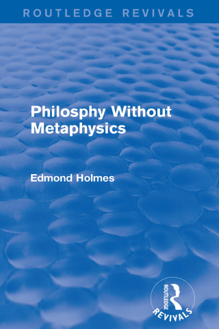 Cover image: Philosphy Without Metaphysics 1st edition 9781138125926