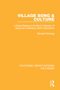 Cover image: Village Song & Culture 1st edition 9781138122710