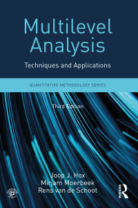 Cover image: Multilevel Analysis 3rd edition 9781138121409