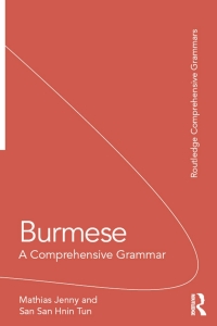 Imagen de portada: Burmese 1st edition 9780415735698