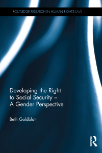 Cover image: Developing the Right to Social Security - A Gender Perspective 1st edition 9780815354598