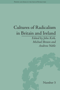Cover image: Cultures of Radicalism in Britain and Ireland 1st edition 9781848933446