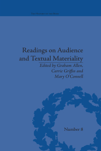 صورة الغلاف: Readings on Audience and Textual Materiality 1st edition 9781138664487