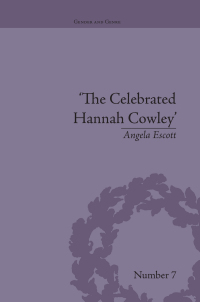 Imagen de portada: The Celebrated Hannah Cowley 1st edition 9781848930803